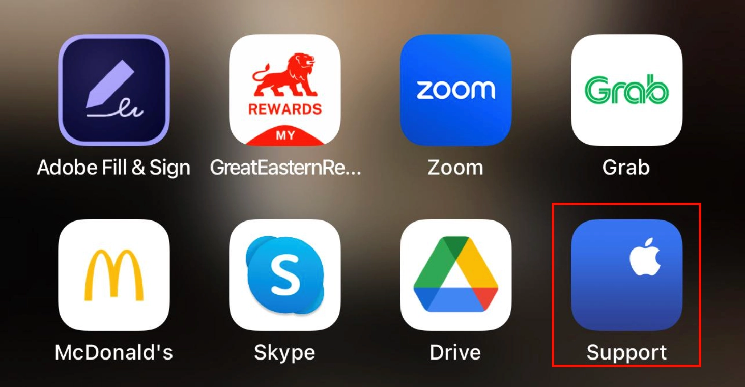 grab the 'Apple Support' app from the App Store