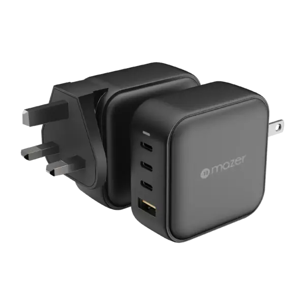 GaNPrestige V5 100W Gan Wall Charger with Travel Pins (4 Ports) (3)