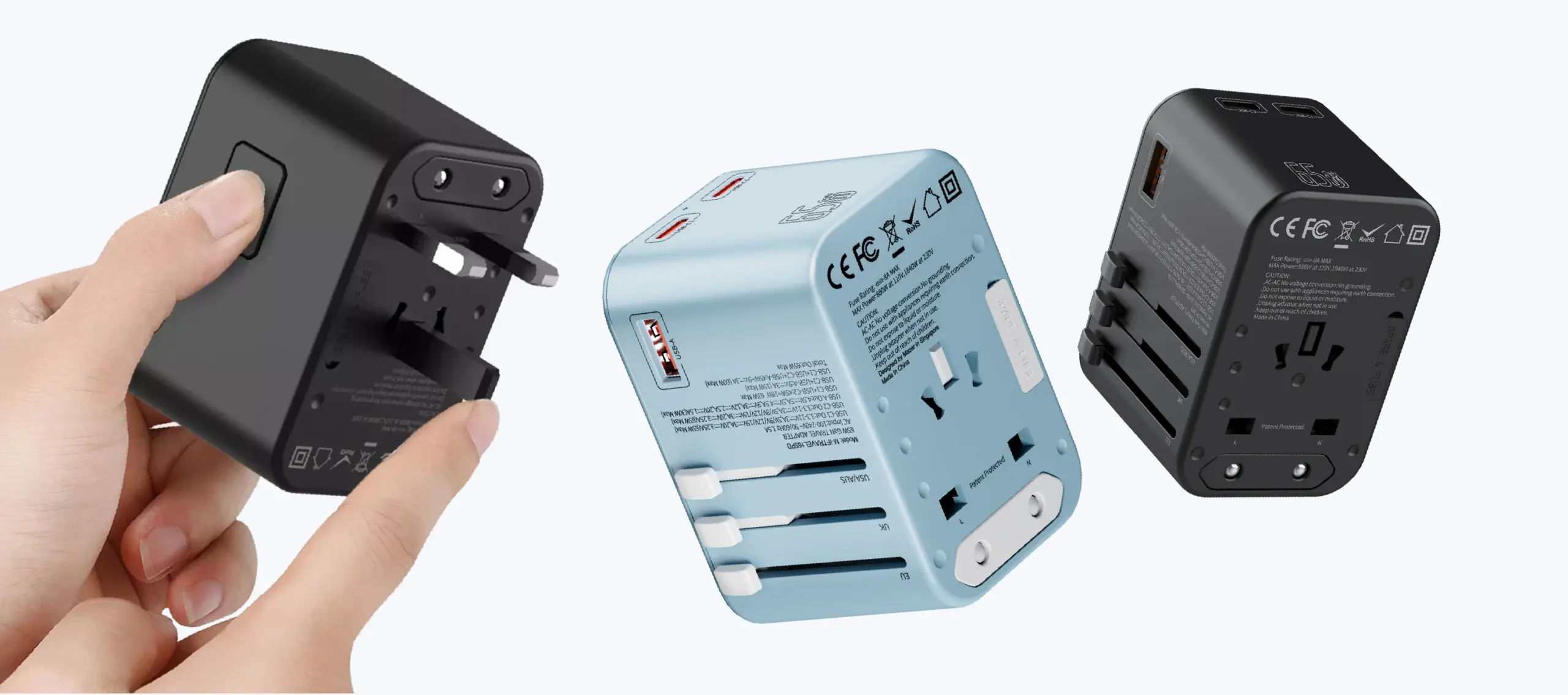 Mazer Infinite Travel 65W Gan Universal Travel Charger
