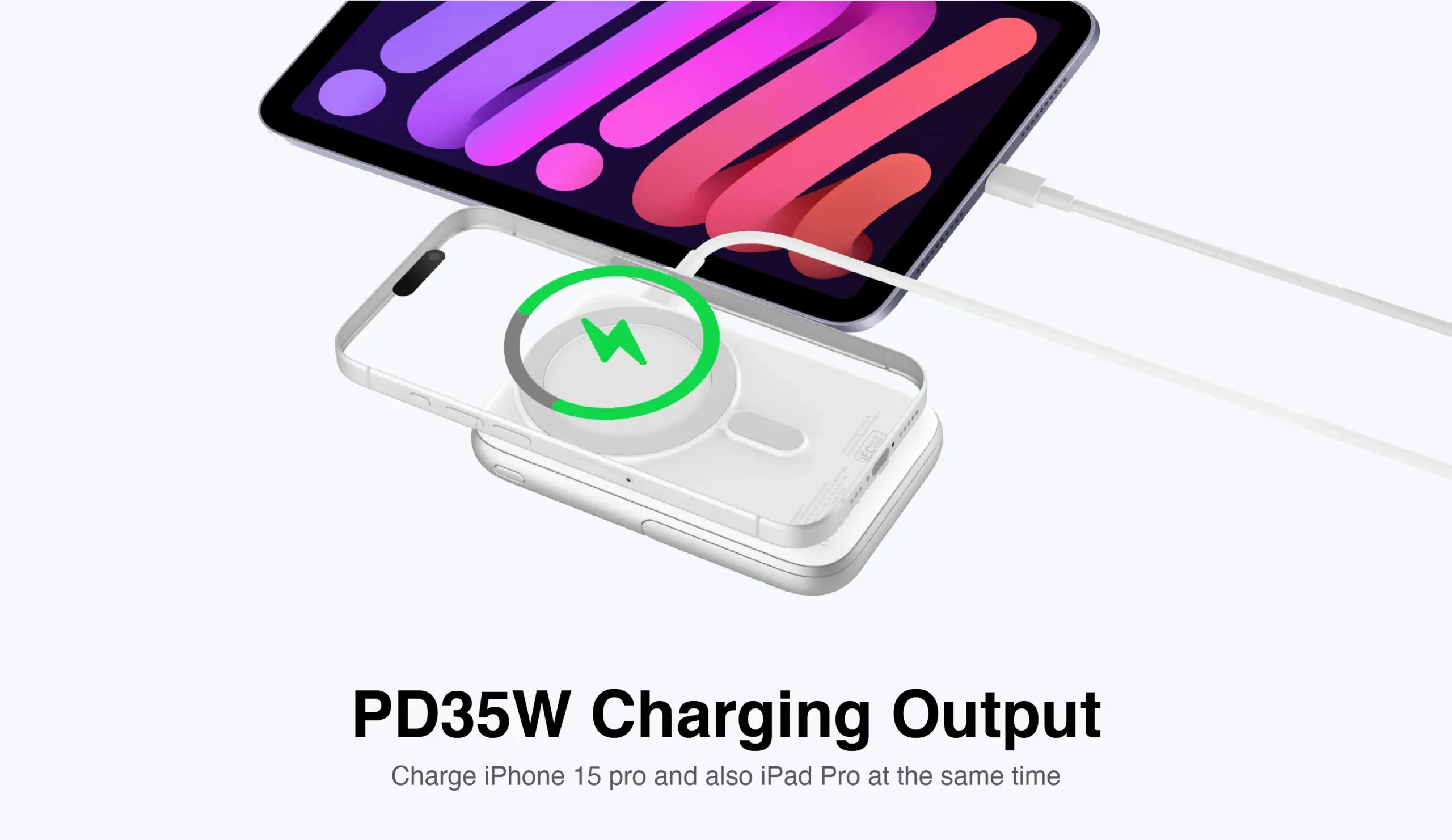 Mazer MagAir17 10,000mAh Magnetic Wireless Power Bank Qi2 Certified 15W