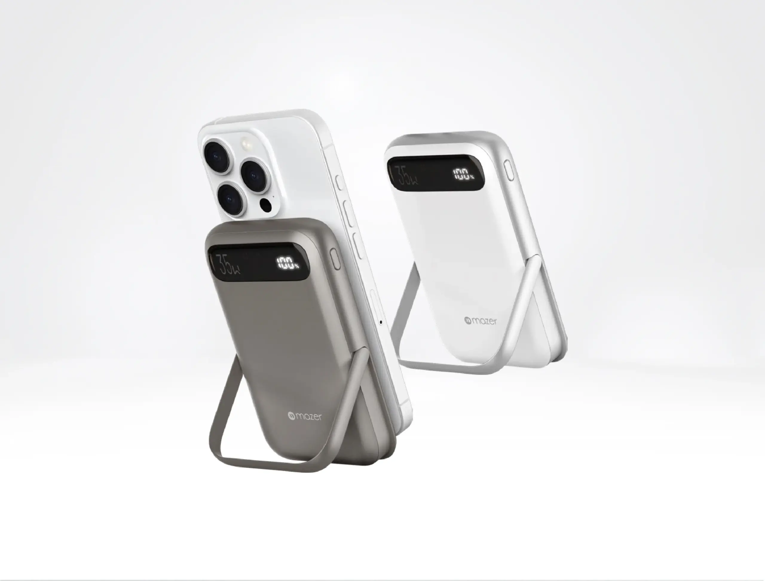 Mazer MagAir17 10,000mAh Magnetic Wireless Power Bank Qi2 Certified 15W