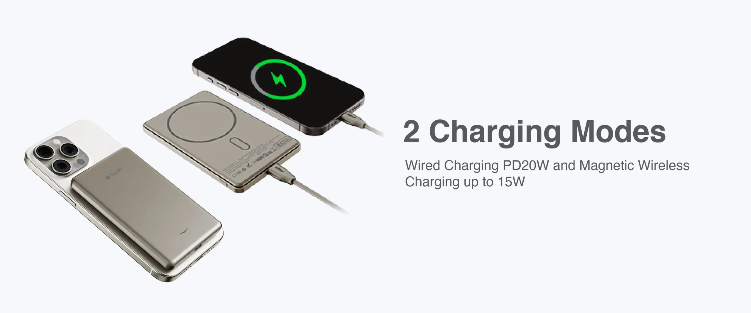 Mazer MagAir19 5000mAh Magnetic Wireless Power Bank