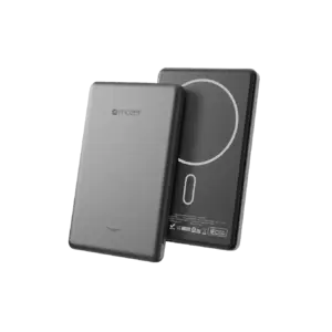 Mazer MagAir19 5000mAh Ultra Slim Magnetic Wireless Power Bank Grey