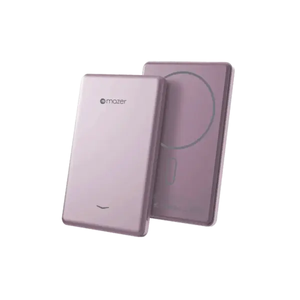 Mazer MagAir19 5000mAh Ultra Slim Magnetic Wireless Power Bank Pink