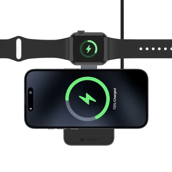 Mazer MagFold Trio Qi2 Certified 15W Foldable 3 in 1 Wireless Charger(12)