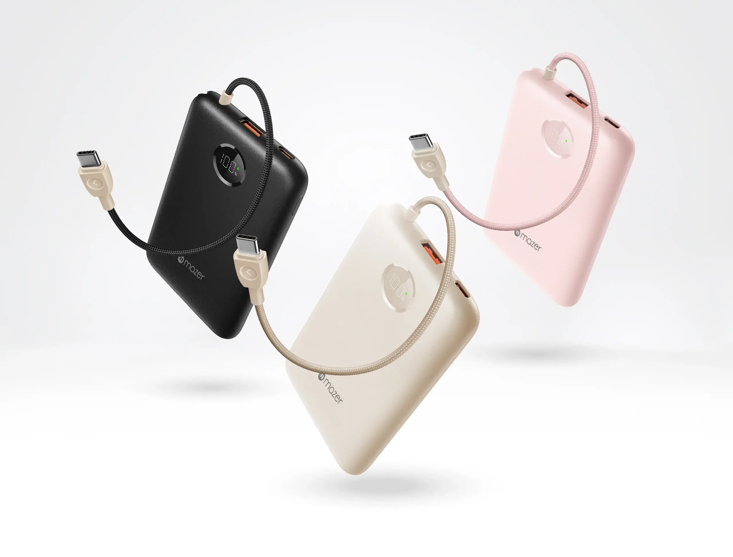 Power Delivery 20W Fast Charging 10,000mAh Capacity USB-C Input/Output USB-A Port Digital & Quick Charge Indicator Ultra-Slim & Compact