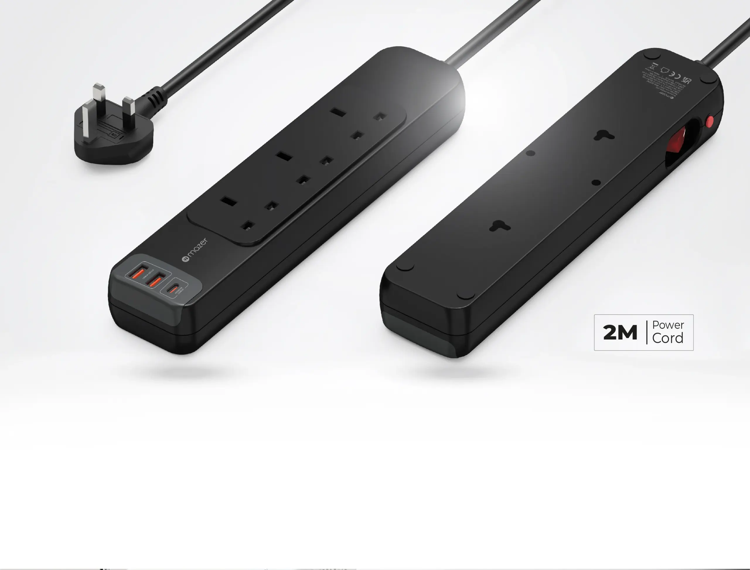 Mazer Power strip with 3 outlets & PD30W