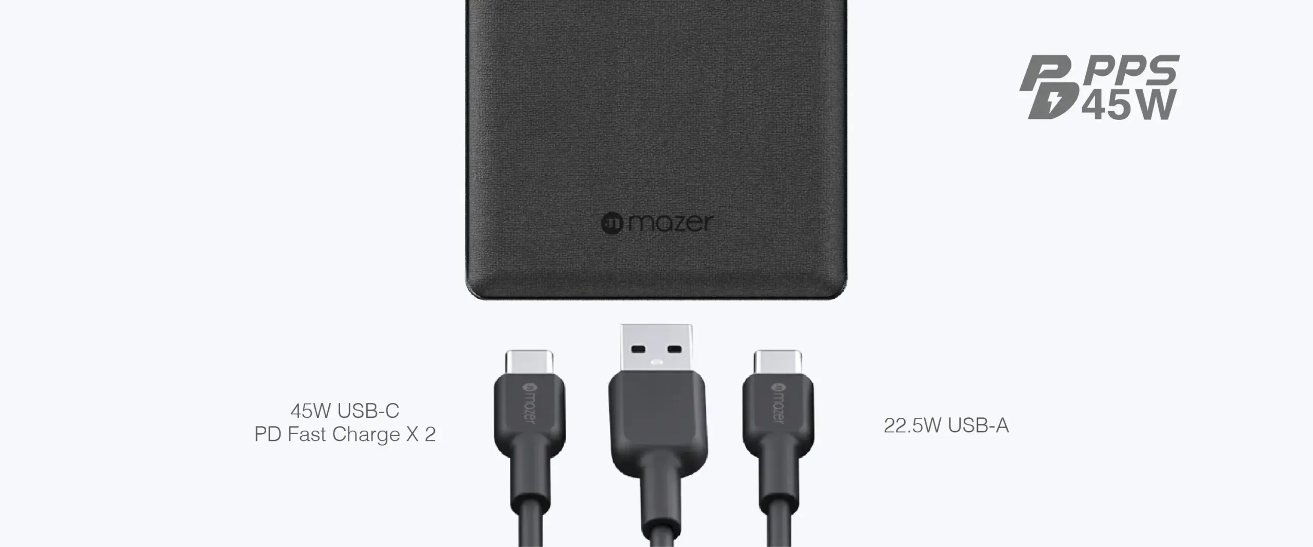 Mazer PowerCharge PD 45W 20,000mAh Power Bank